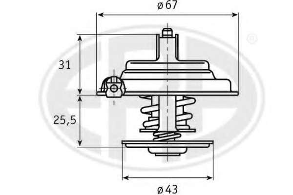 Termostat chladenia