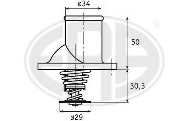 Termostat chladenia