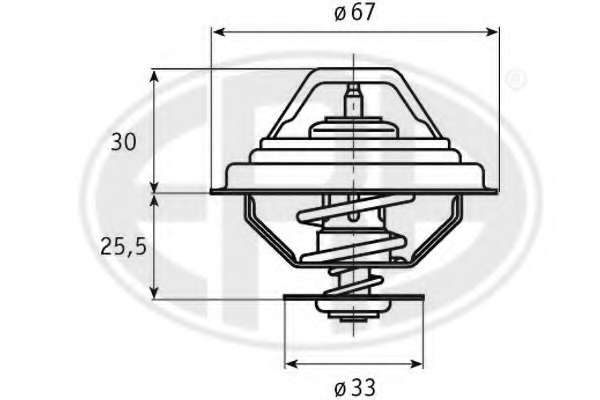 Termostat chladenia