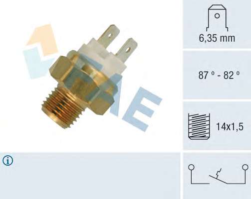 Teplotny spinac ventilatora chladenia