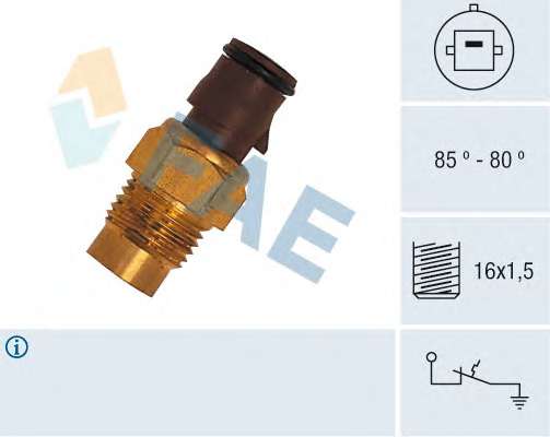 Teplotny spinac ventilatora chladenia