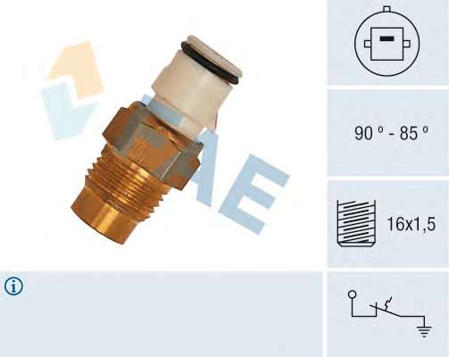 Teplotny spinac ventilatora chladenia