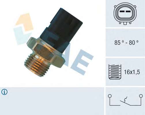 Teplotny spinac ventilatora chladenia