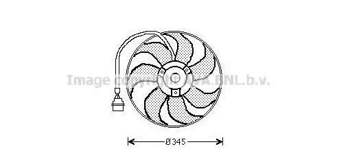 Ventilator chladenia motora