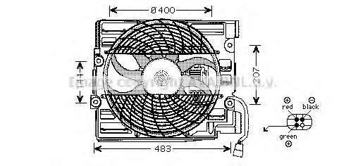 Ventilator chladenia motora