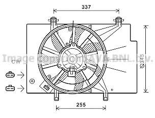 Ventilator chladenia motora