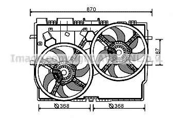 Ventilator chladenia motora