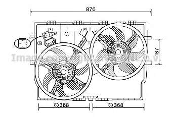 Ventilator chladenia motora