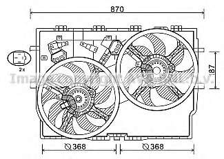 Ventilator chladenia motora