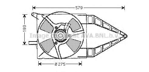 Ventilator chladenia motora