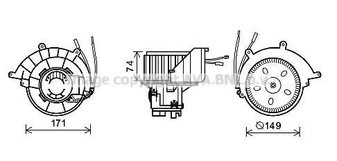 Elektromotor vnutorneho ventilatora