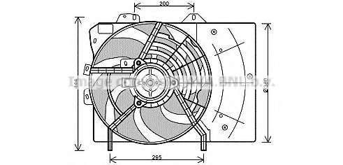 Ventilator chladenia motora