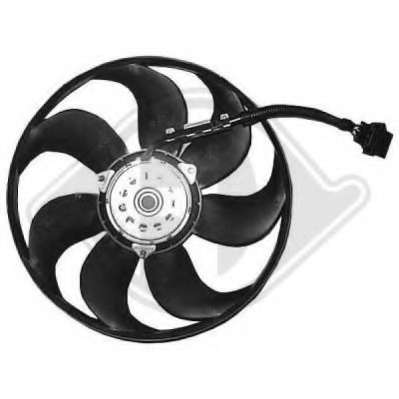 Ventilator chladenia motora
