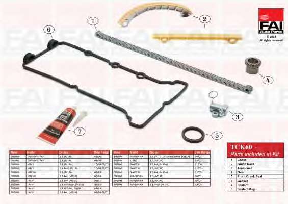 Suzuki Grand Vitara (FT FG JT) Drives CT (FT FG JT) 1,3 06-/Ignis (FH) 00-03/Ignis II 03- (M13A 1328 cm)