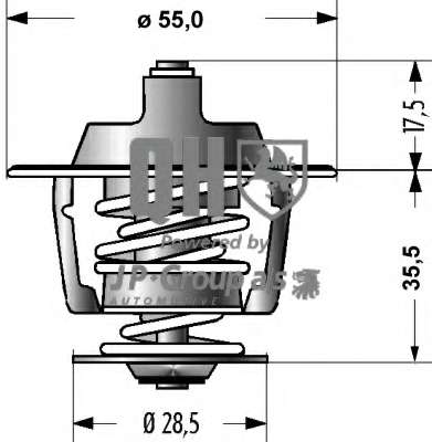 Termostat chladenia