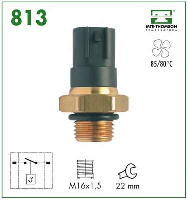 Teplotny spinac ventilatora chladenia