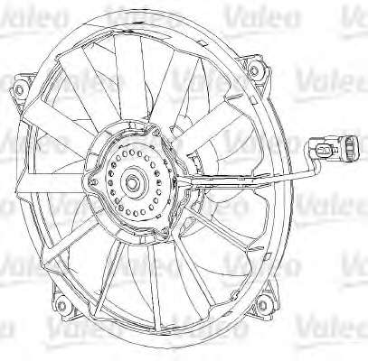 Ventilator chladenia motora