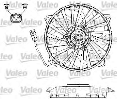 Ventilator chladenia motora