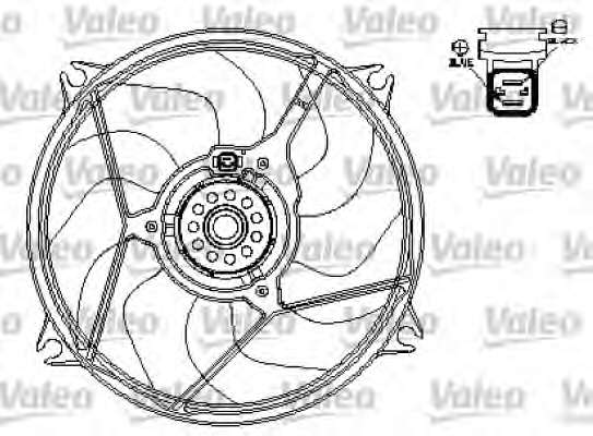 Ventilator chladenia motora