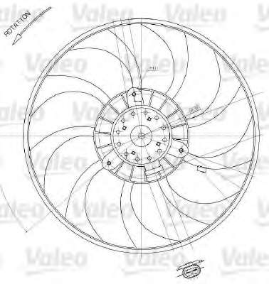 Ventilator chladenia motora