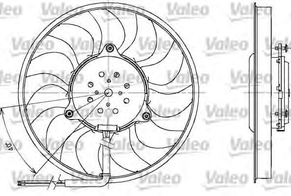 Ventilator chladenia motora