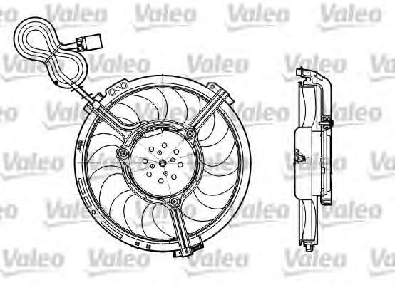 Ventilator chladenia motora