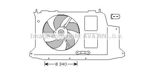 Ventilator chladenia motora