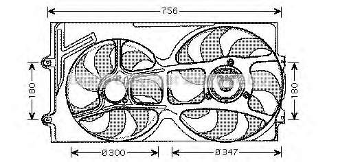 Ventilator chladenia motora