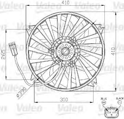 Ventilator chladenia motora