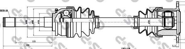 POLOS NAP. PR MITSUBISHI PAJERO 90-