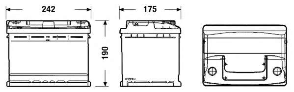 AKUMULATOR CENTRA STD P+ 55AH/460