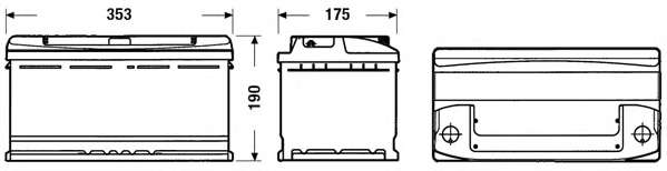 AKUMULATOR CENTRA STD P+ 90AH/720