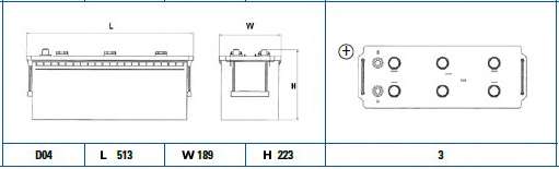 AKUMULATOR CENTRA HD 140AH/800