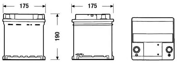 AKUMULATOR CENTRA STD P+ 40AH/320