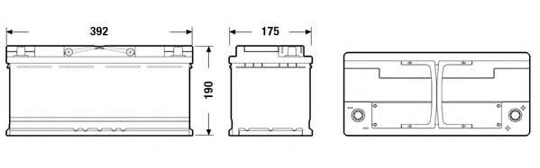 AKUMULATOR CENTRA MICRO-HYBRID 105AH/950