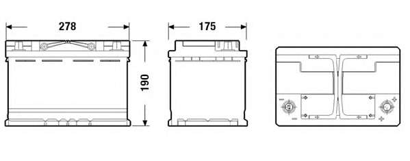 AKUMULATOR CENTRA MICRO-HYBRID 70AH 760A