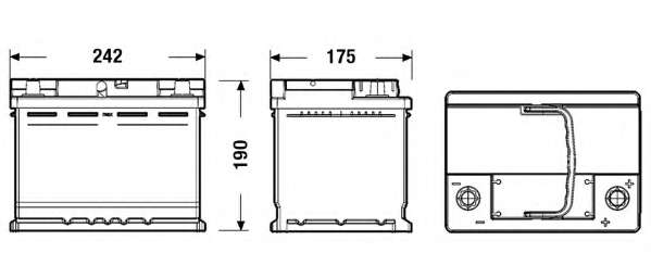 AKUMULATOR CENTRA MICRO-HYBRID 60AH 640A