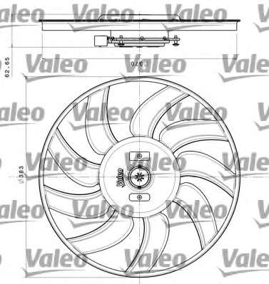 Ventilator chladenia motora