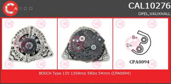 ALTERNATOR 12V 120A OE BOSCH