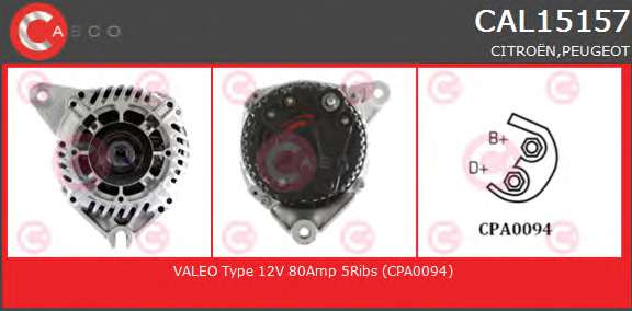 ALTERNATOR 12V 80A