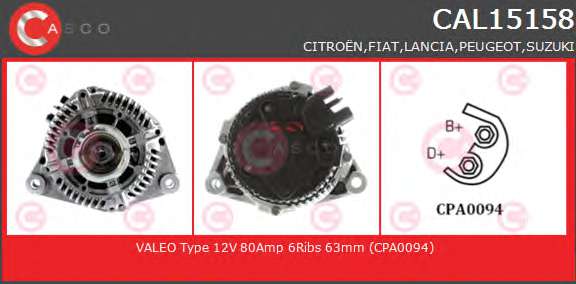 ALTERNATOR 12V 80A