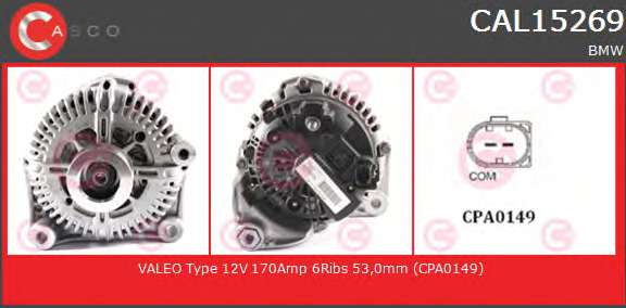 ALTERNATOR 12V 170A OE VALEO