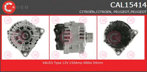 ALTERNATOR 12V 150A OE VALEO