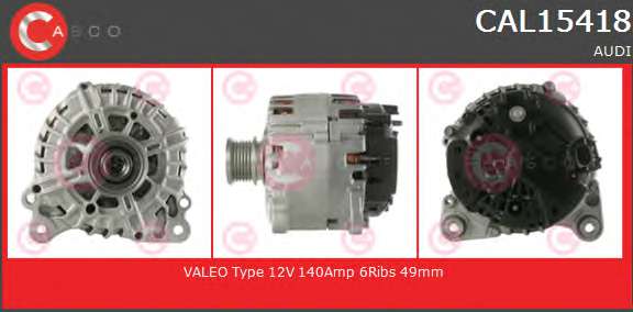 ALTERNATOR 12V 140A OE VALEO