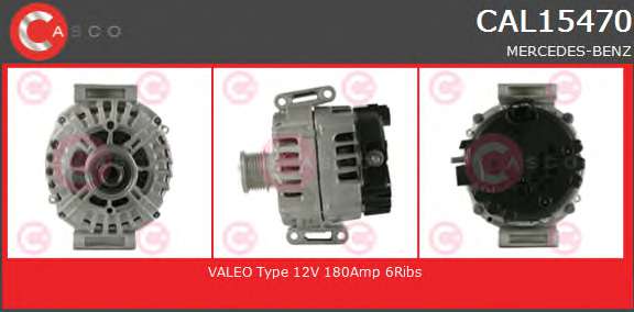 ALTERNATOR 12V 180A OE VALEO