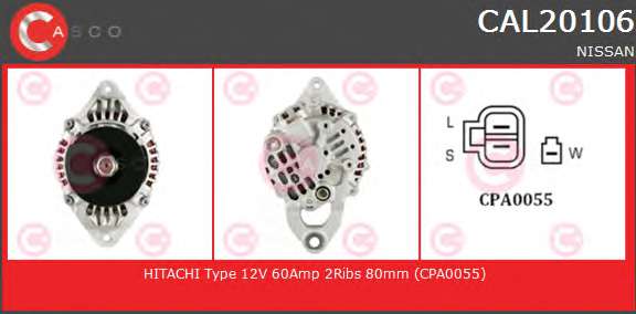 ALTERNATOR 12V 60A