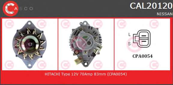 ALTERNATOR 12V 70A