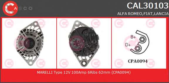 ALTERNATOR 12V 100A