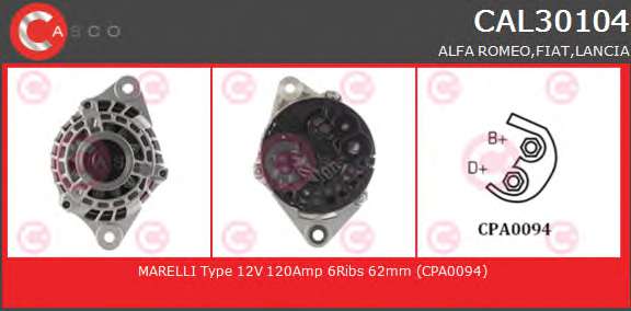 ALTERNATOR 12V 120A