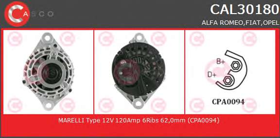 ALTERNATOR 12V 120A INA
